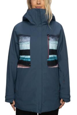 686 Damen Snowboardjacke - GLCR Mantra Vintage marineblau - klein - uvp £260 - Ski