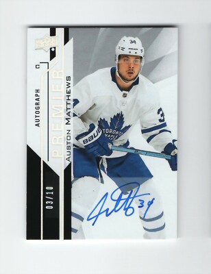2018-19 Upper Deck Premier AUSTON MATTHEWS /10 Autograph 2019-20 Update Auto