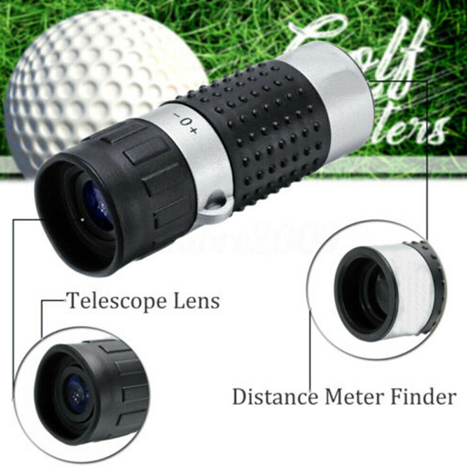 7×18 Golf Monocular Rangefinder Distance Meter Finder Binocular Pocket