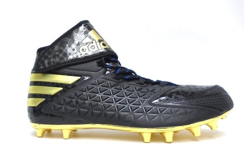 Adidas SM Freak High Black and Gold Football Cleats - Size 16
