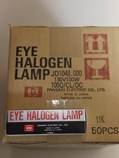 EYE 100Q/CL/DC130V 100W HALOGEN LAMP SOLD AS 1 LOT OF 80 LAMPS 
