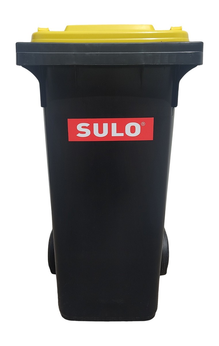Produktbild von SULO 120 Liter Gelbe Tonne Müllbehälter Mülltonne Abfalltonne Gelb Für
