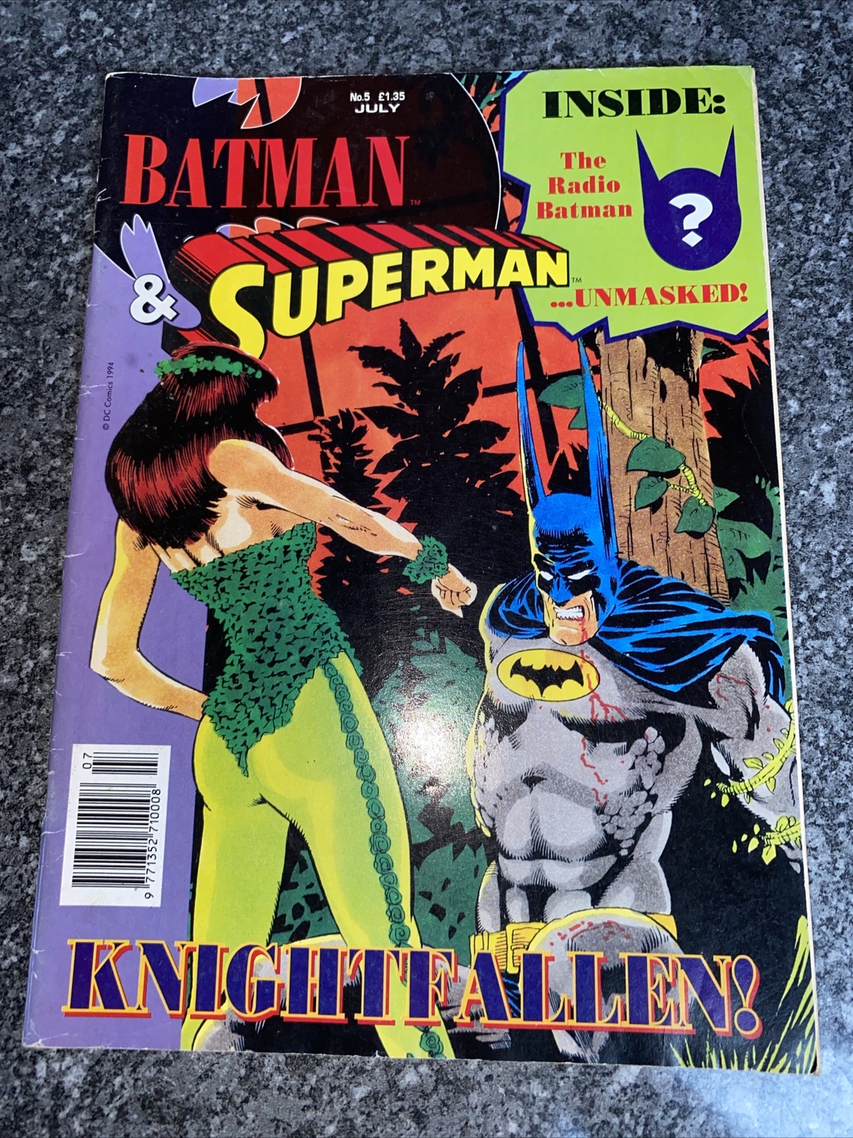 Batman & Superman Knight Fallen 5 July 1994 DC Comics Magazine Comic Book