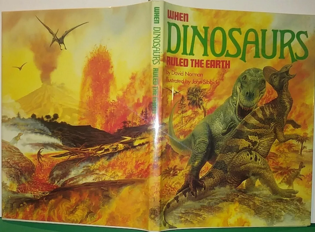 DINOSAUR BOOKS, 5 VINTAGE ILLUSTRATED CHILDRENS' EDITIONS 1985-89, ALL NEW MINT DINOSAUR BOOKS, 5 VINTAGE ILLUSTRATED CHILDRENS' EDITIONS 1985-89, ALL NEW MINT