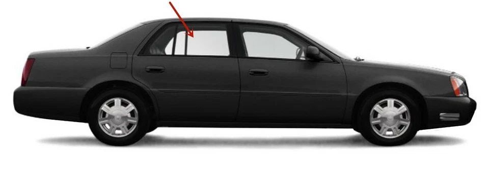 Fits 1998-2004 Cadillac Seville Passenger Side Right Rear Door Window Glass - Изображение 2 из 4