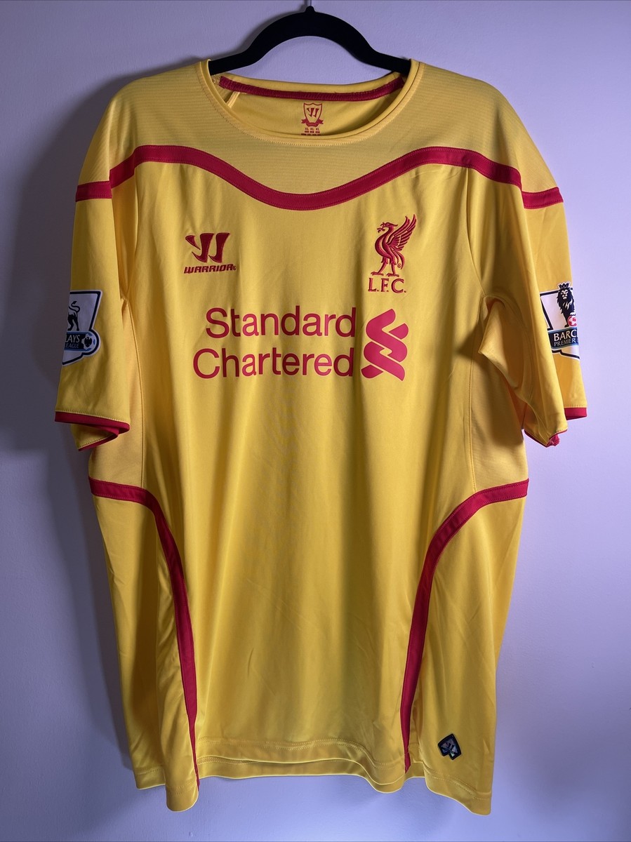 Warrior 2014-15 Liverpool Away Soccer Football Jersey XL LOVREN