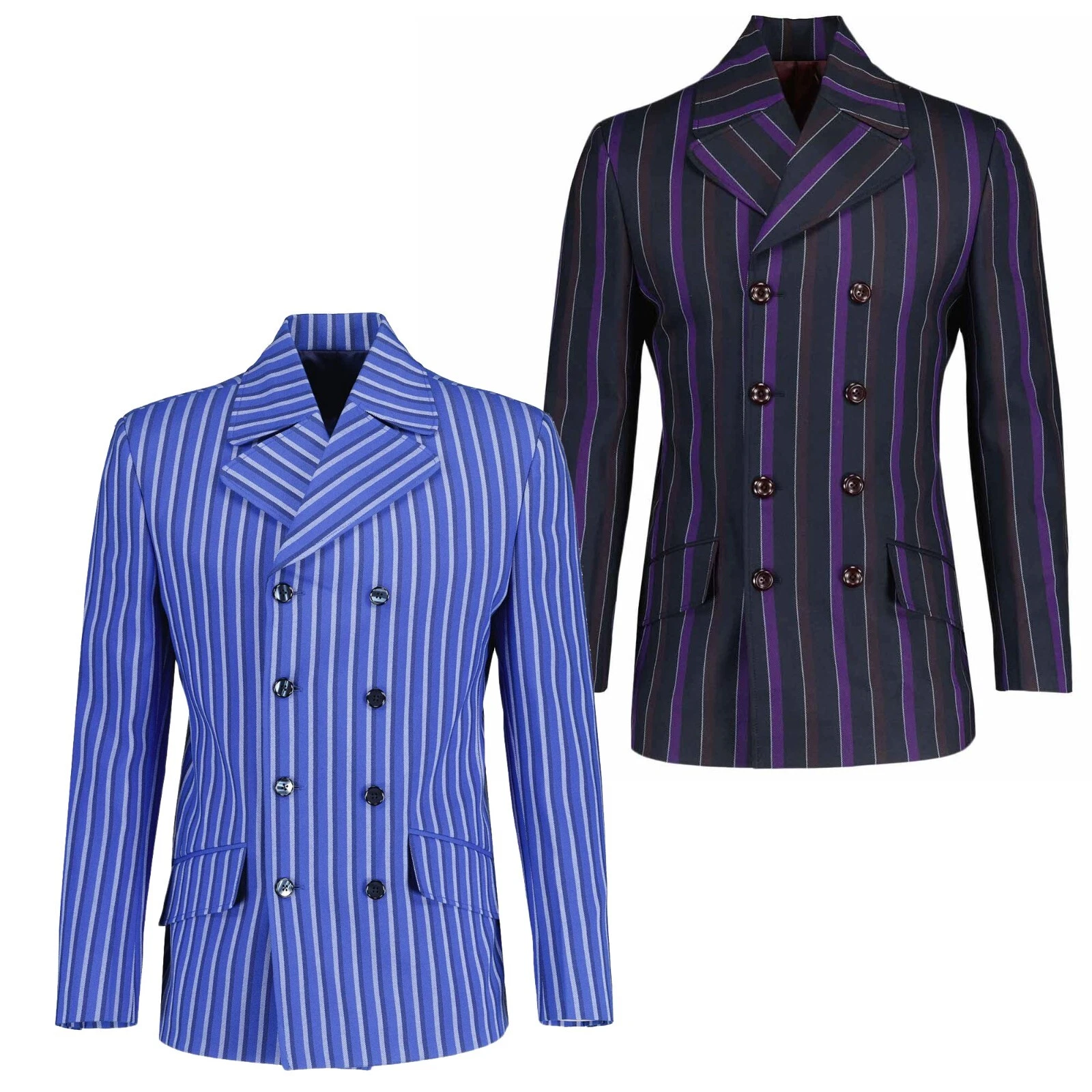NEW MENS DOUBLE BREASTED RETRO STRIPED 70s 60s MOD BLAZER JACKET Backbeat MC1013
Opens in a new wind