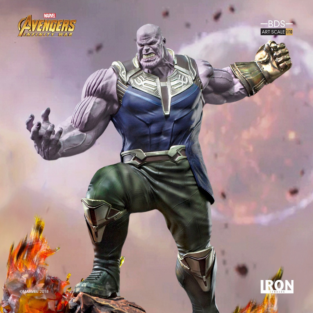 MARVEL THANOS サノス iron studios 1/10 IRON STUDIOS 1/10 Thanos Avengers: Infinity War Figure