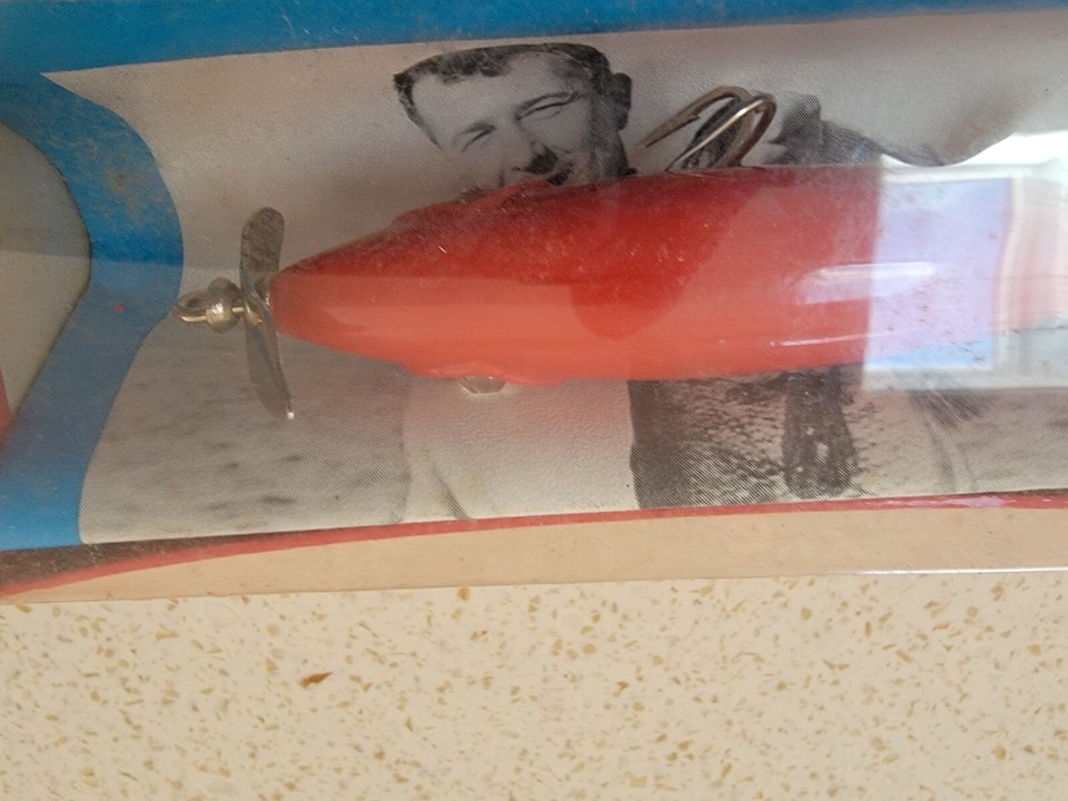Vintage Diamond Rattler Jim Strader Fishing Lure 3 14