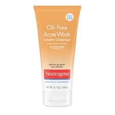 Neutrogena Oil-Free Acne Face Wash Cream 6.7 Fl Oz Pack of 1 , Cranberry