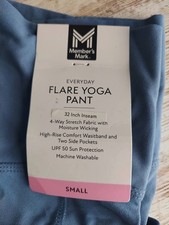 Member's Mark Blue Flare Yoga Pants with Pockets Ladies small