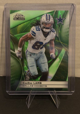 2025 Topps Chrome Black - Green Wave Refractor /99 - CeeDee Lamb #29