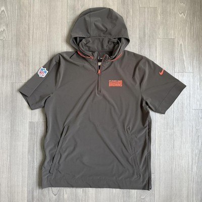 Cleveland Browns PLAYER EXCLUSIVE Shirt Mens Large NFL Football Nike 1/4 Zip