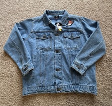 Fisll Brand Phoenix Mercury WNBA Denim Jean Jacket Sz LG Tags Read $124 Wmns