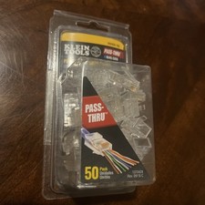 Klein Vdv826-703 50 pack of cat 6 pass thru plugs