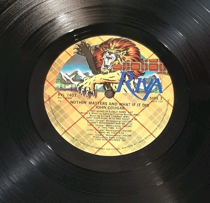 John Cougar LP Nothin' Matters And What If It Did 1980 Riva RVL 7403 vg+ thumbnail 2