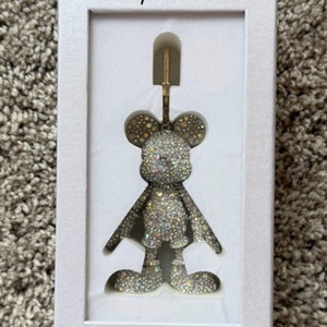 Disney x BaubleBar Mickey Mouse Crystal Glitter Rhinestone Keychain Bag Charm