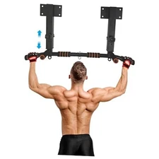  Wall Mounted Pull Up Bar and Dip Station, Heavy Duty Wall Mount Joist Mount