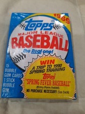 1989 Topps Baseball Cards, 2 Unopened Sealed Wax PACK, 15 Cards Beautiful Pack