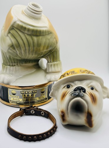 Vintage Jim Beam Bourbon Devil Dogs USMC Bulldog Hund Maskottchen 1979 Dekanter 🥃 - Bild 5 von 11