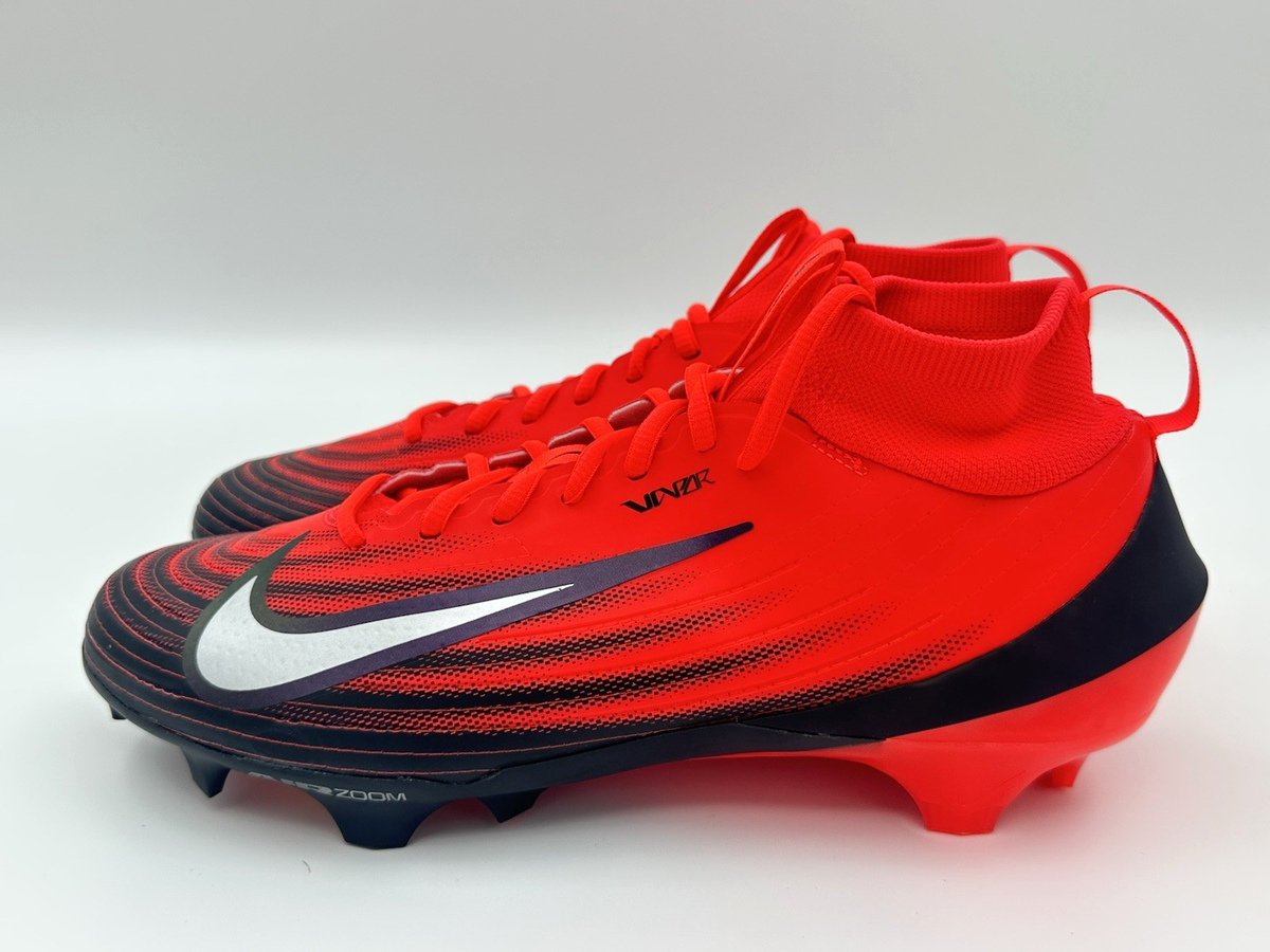 Nike Zoom Air Vapor Pro 1 Mens Size 9 Football Cleats Red Black