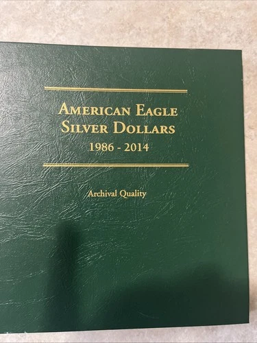 Five : 1 ounce Coins American Eagle Silver Dollar Album Starter Kit