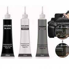 Advanced Leather Repair Kit Filler Vinyl DIY Car Seat Patch Sofa Rip Holes 20ml