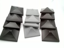 FENCE CAPS - FITS 3 X 3 (75mm X 75mm ) POSTS . PACK OF 10 -ADD FITTINGS