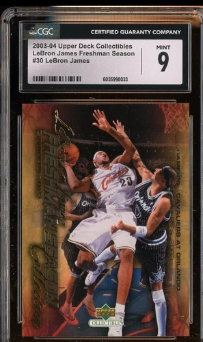 2003-04 Upper Deck Collectibles Freshman Ssn #30 Lebron James RC Rookie CGC 9