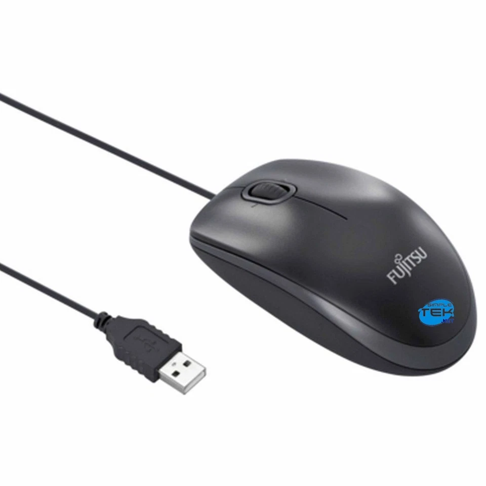 Fujitsu M510 Wired USB Mouse 1000DPI Plug And Play M-U0026 Universal Black - Image 4 of 4
