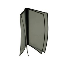 Thunder Group PLMENU-4 8-1/2" x 14" Legal Size 4-Page Book Fold Menu Cover Black