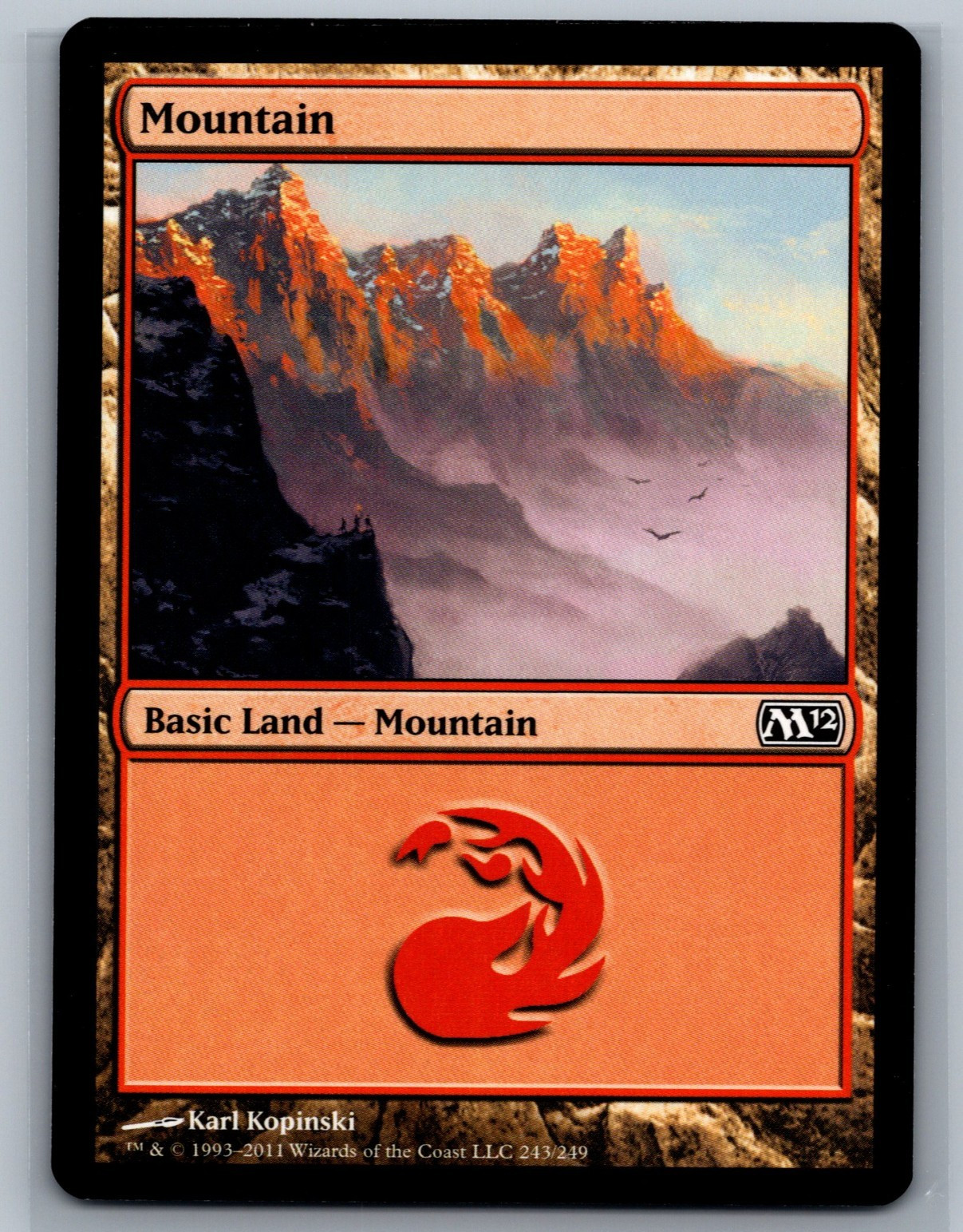 MTG Magic 2012 4x Mountain #243/249 Land TCG CCG M12