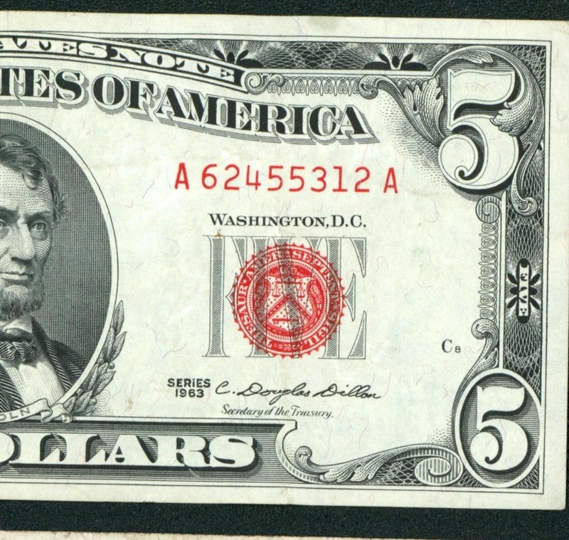$5 1963 United States Note ** PAPER CURRENCY AUCTIONS