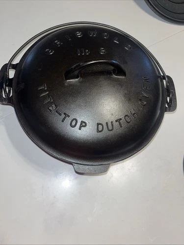 Griswold #8 Tite-top Dutch Oven, With Fully Marked Trivet