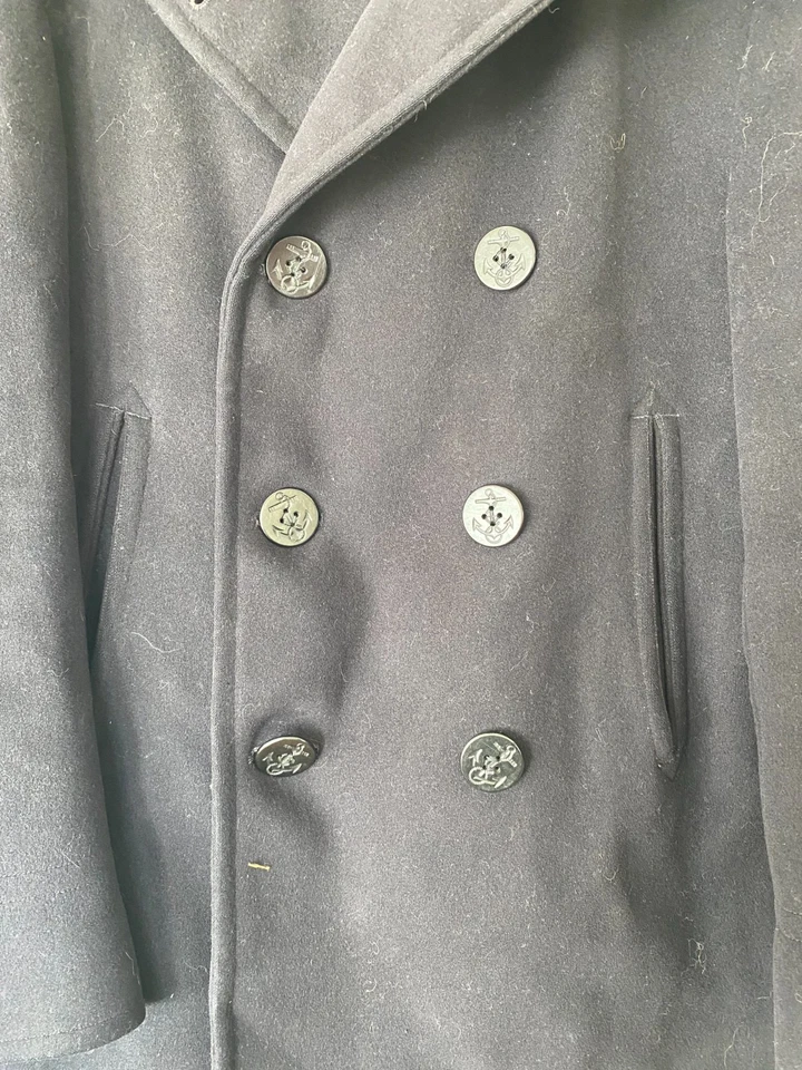 Chaquetón de lana vintage de la Marina de los Estados Unidos talla 38 Foto 2 de 4