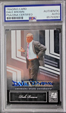Dale Brown LSU Tigers Coach Signed 2007 Donruss Elite #67 Autographed Card PSA