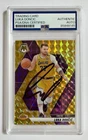 Luka Doncic Signed Mosaic Yellow Card PSA DNA Auto LA Lakers COLOR MATCH 2024-25