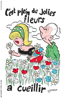 ARWP2-0110-HUMOUR - C'est plein de jolies fleurs a cueillir