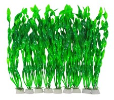 10 Pcs Artificial Aquarium Plants, Plastic Aquatic Plant Decor for Fish Tank,...