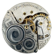 Antique 16s 1911 Elgin 17J Mechanical Open Face Pocket Watch Movement 387 Runs
