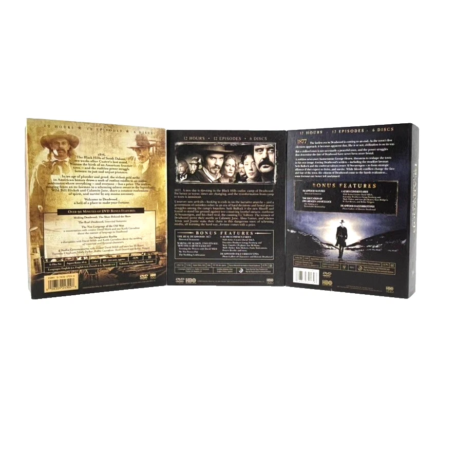 Deadwood HBO Complete Seasons 1 2 and 3 DVD Box Sets 36 Hours of Episodes - Image 2 of 4