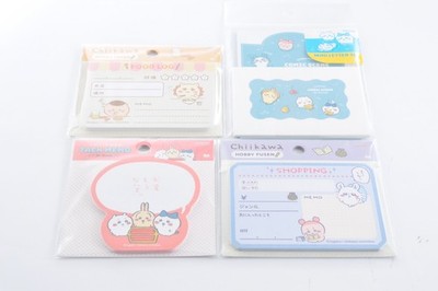 Chiikawa Fusen Message 3 Memo Sticky notes and a Letter set Japan #0307d