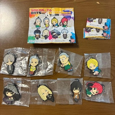 Sakamoto Days Capsule Rubber Mascot Full Set 8 Pcs, Collectible,