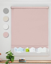 Scalloped Roller Blind - Child Safe Blind with Adjustable Cord
