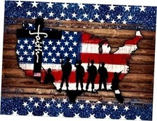 4th of July Diamond Art Kits for Adults, Army Diamond Art American Flag
