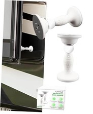 White RV Door Holder - Magnetic Door Catch Latch - Strong Magnet - Fits Various