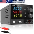 Adjustable 0-30V 5A DC Power Supply Variable Regulated Lab 4-Digits LED Display