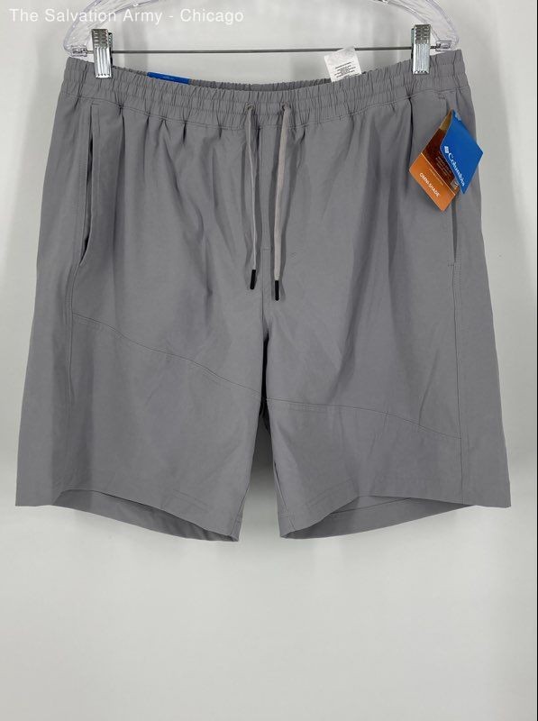 Columbia Mens Gray Pockets Drawstring Activewear Athletic Shorts Size L(8)