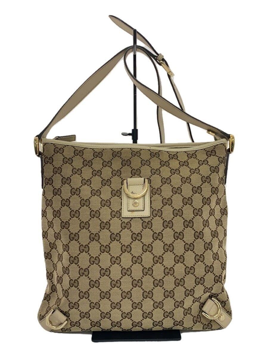 Vintage Gucci GG Canvas Beige Shoulder Bag