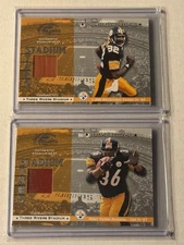 2001 Donruss Classics Stadium Stars 3 Rivers Seat John Stallworth Jerome Bettis